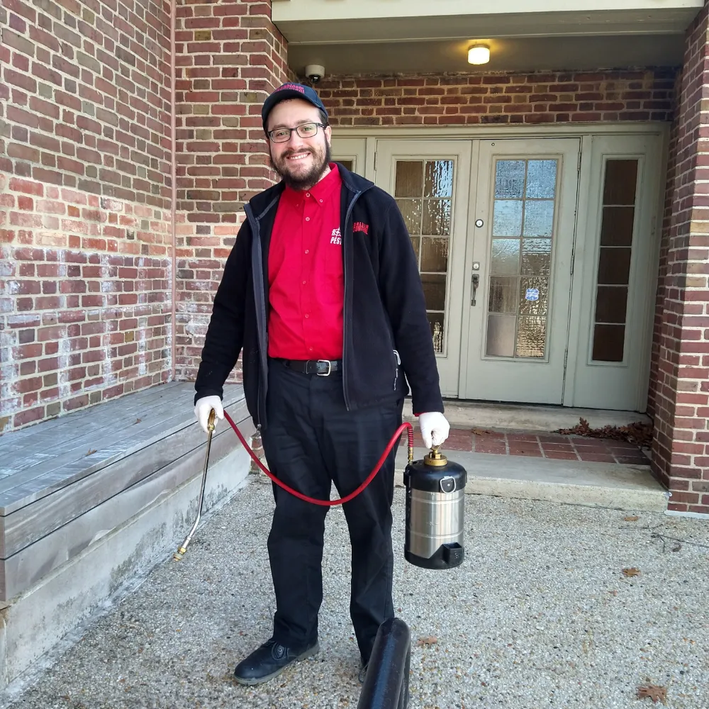 Pest control maintenance around perimeter of house